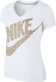  Футболка женская Nike Futura Line Shine  Белый  M